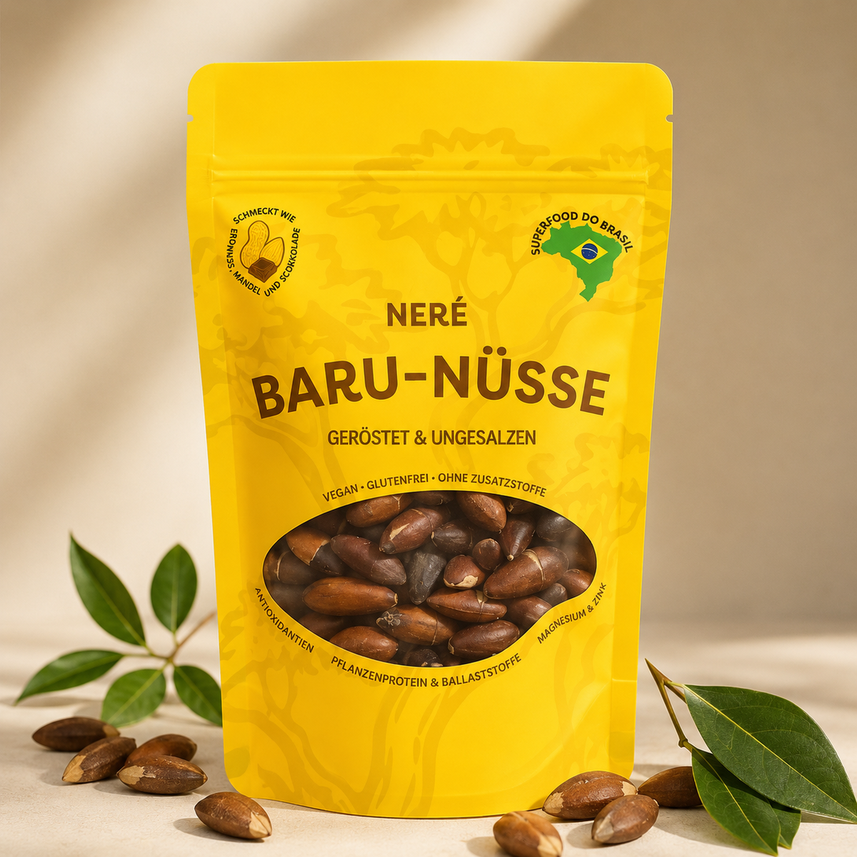 Nerê Baru-Nüsse 250 g — geröstet & ungesalzen